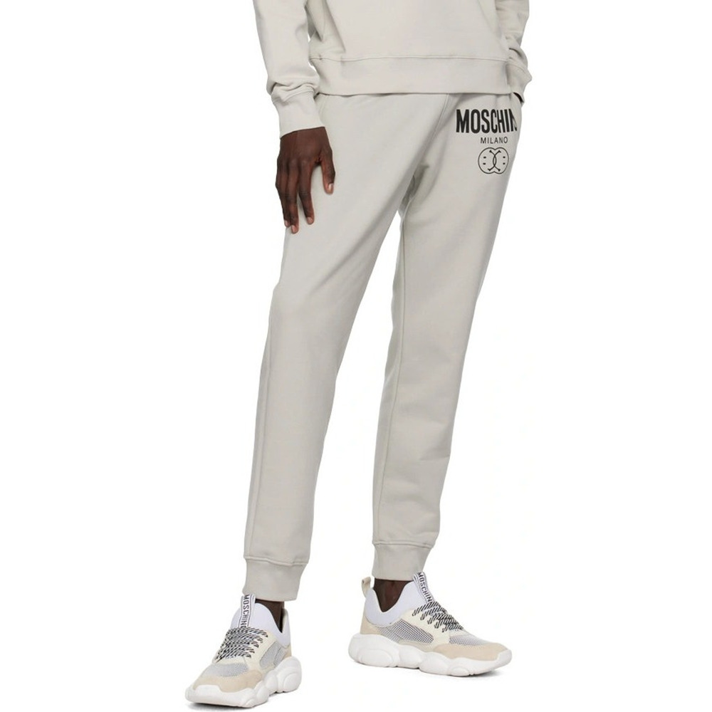 MOSCHINO Men's 41 White Beige Teddy Bear Running Lace Up Sneakers Shoes P7-18